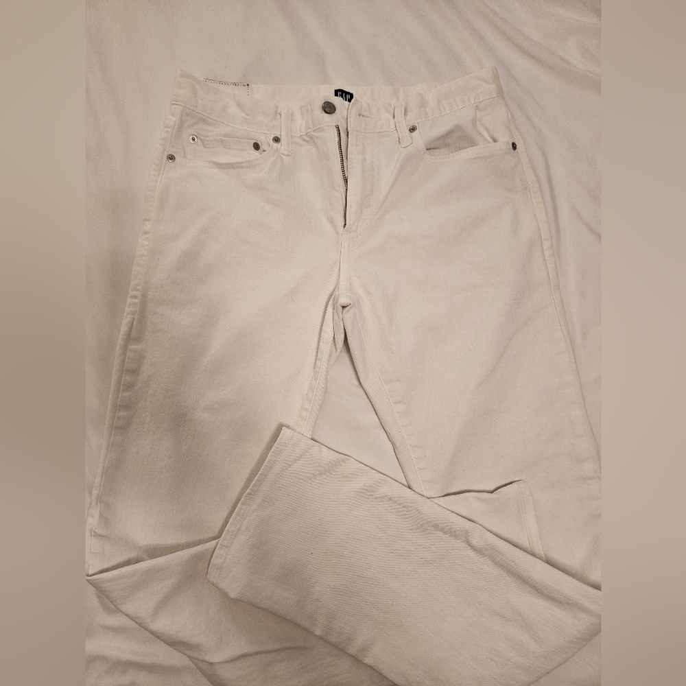 GAP Cream Denim Jeans 31x34 Slim